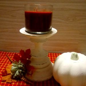 Farmhouse Distressed candle Holder